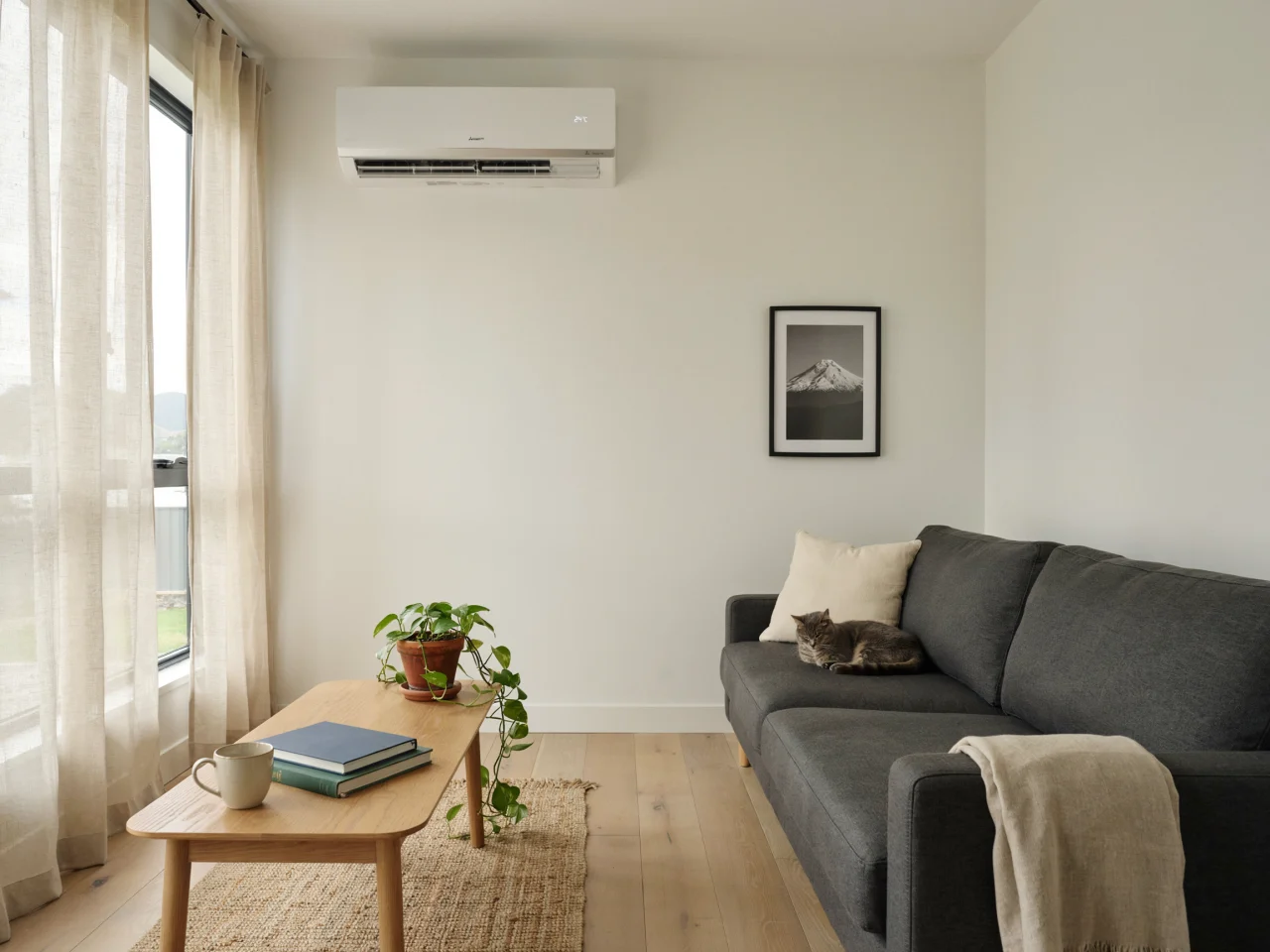 Air conditioning installation in a Palmerston North home